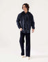 DENIM ZIPPER HOODIE